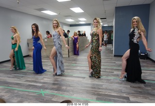 new NH2T store - International Physique League (IPL) show - rehearsal - evening gown