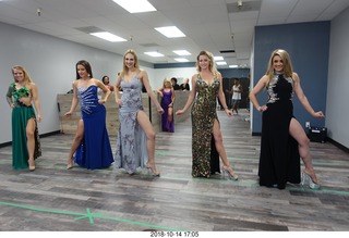 new NH2T store - International Physique League (IPL) show - rehearsal - evening gown