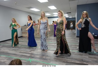 new NH2T store - International Physique League (IPL) show - rehearsal - evening gown
