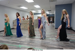 new NH2T store - International Physique League (IPL) show - rehearsal - evening gown