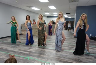 new NH2T store - International Physique League (IPL) show - rehearsal - evening gown