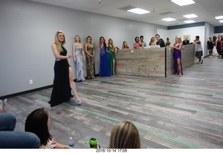 new NH2T store - International Physique League (IPL) show - rehearsal - evening gown