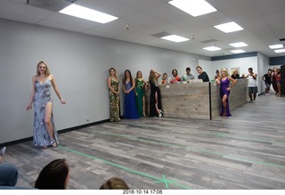 new NH2T store - International Physique League (IPL) show - rehearsal - evening gown