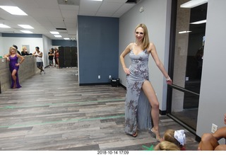 new NH2T store - International Physique League (IPL) show - rehearsal - evening gown
