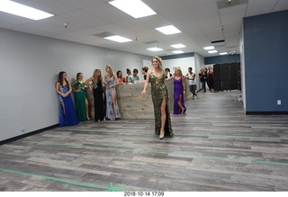 new NH2T store - International Physique League (IPL) show - rehearsal - evening gown