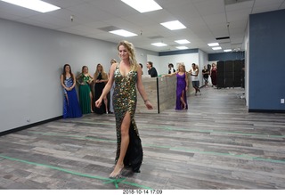 new NH2T store - International Physique League (IPL) show - rehearsal - evening gown