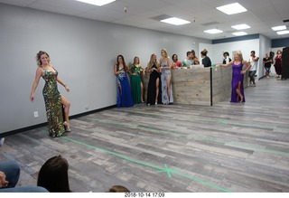 new NH2T store - International Physique League (IPL) show - rehearsal - evening gown