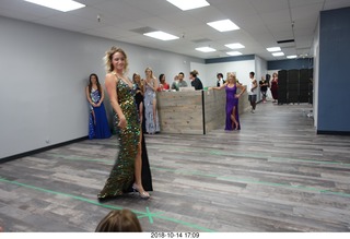 new NH2T store - International Physique League (IPL) show - rehearsal - evening gown