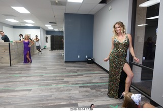 new NH2T store - International Physique League (IPL) show - rehearsal - evening gown