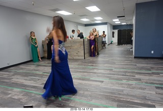 new NH2T store - International Physique League (IPL) show - rehearsal - evening gown