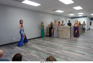 new NH2T store - International Physique League (IPL) show - rehearsal - evening gown