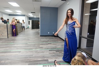 new NH2T store - International Physique League (IPL) show - rehearsal - evening gown