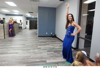 new NH2T store - International Physique League (IPL) show - rehearsal - evening gown
