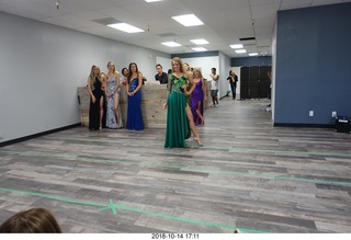 new NH2T store - International Physique League (IPL) show - rehearsal - evening gown