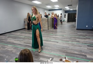 new NH2T store - International Physique League (IPL) show - rehearsal - evening gown