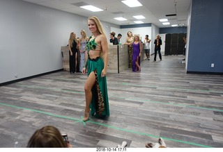 new NH2T store - International Physique League (IPL) show - rehearsal - evening gown