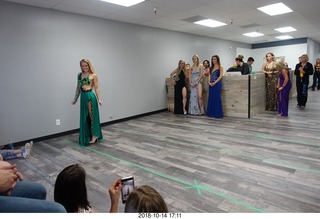 new NH2T store - International Physique League (IPL) show - rehearsal - evening gown