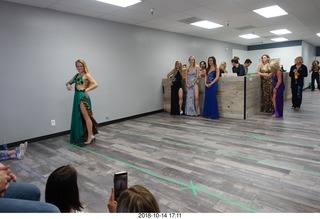 new NH2T store - International Physique League (IPL) show - rehearsal - evening gown