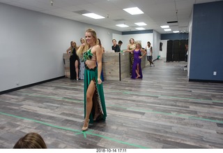 new NH2T store - International Physique League (IPL) show - rehearsal - evening gown