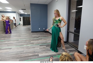new NH2T store - International Physique League (IPL) show - rehearsal - evening gown