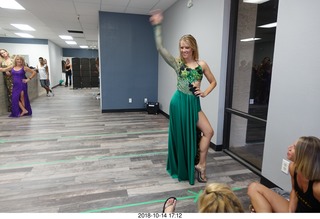 new NH2T store - International Physique League (IPL) show - rehearsal - evening gown