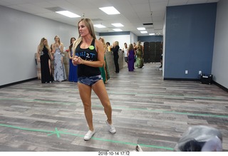 new NH2T store - International Physique League (IPL) show - rehearsal - evening gown
