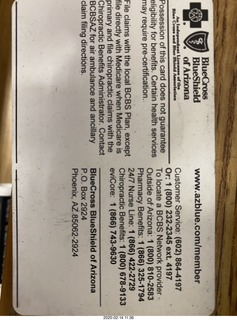 BCBS Blue Cross Blue Shield card
