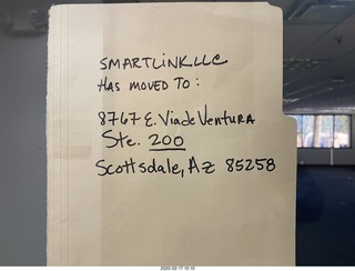 Lynn's new workplace, Smartlink LLC has moved....