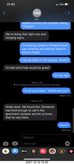 great news - we found him message