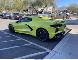 new yellow Corvette