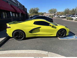 new yellow Corvette