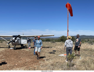 Young International fly-in - new windsock - Iwa Jima moment