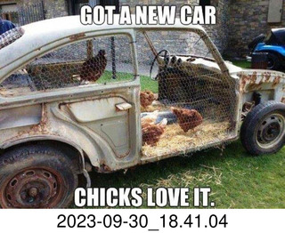 Facebook - new car - chicks love it