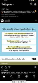 Facebook - 1440 news ad