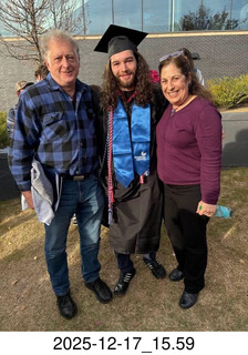 Craig, newly graduated William, and Gail